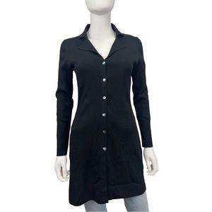 SHUSHU Black Sweater Knit Cardigan